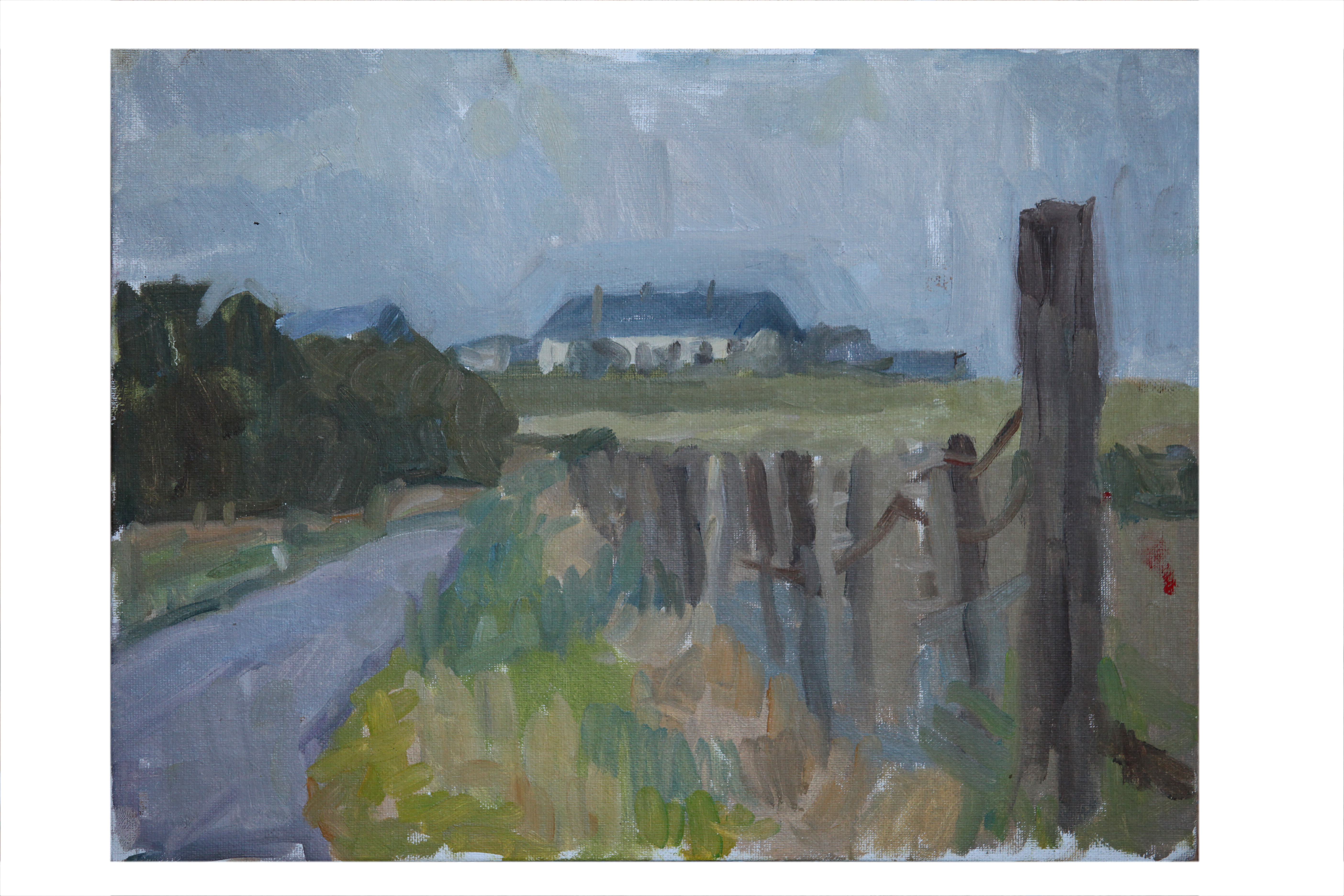 St Michel's Bungalow.late summer afternoon .Oil on Board