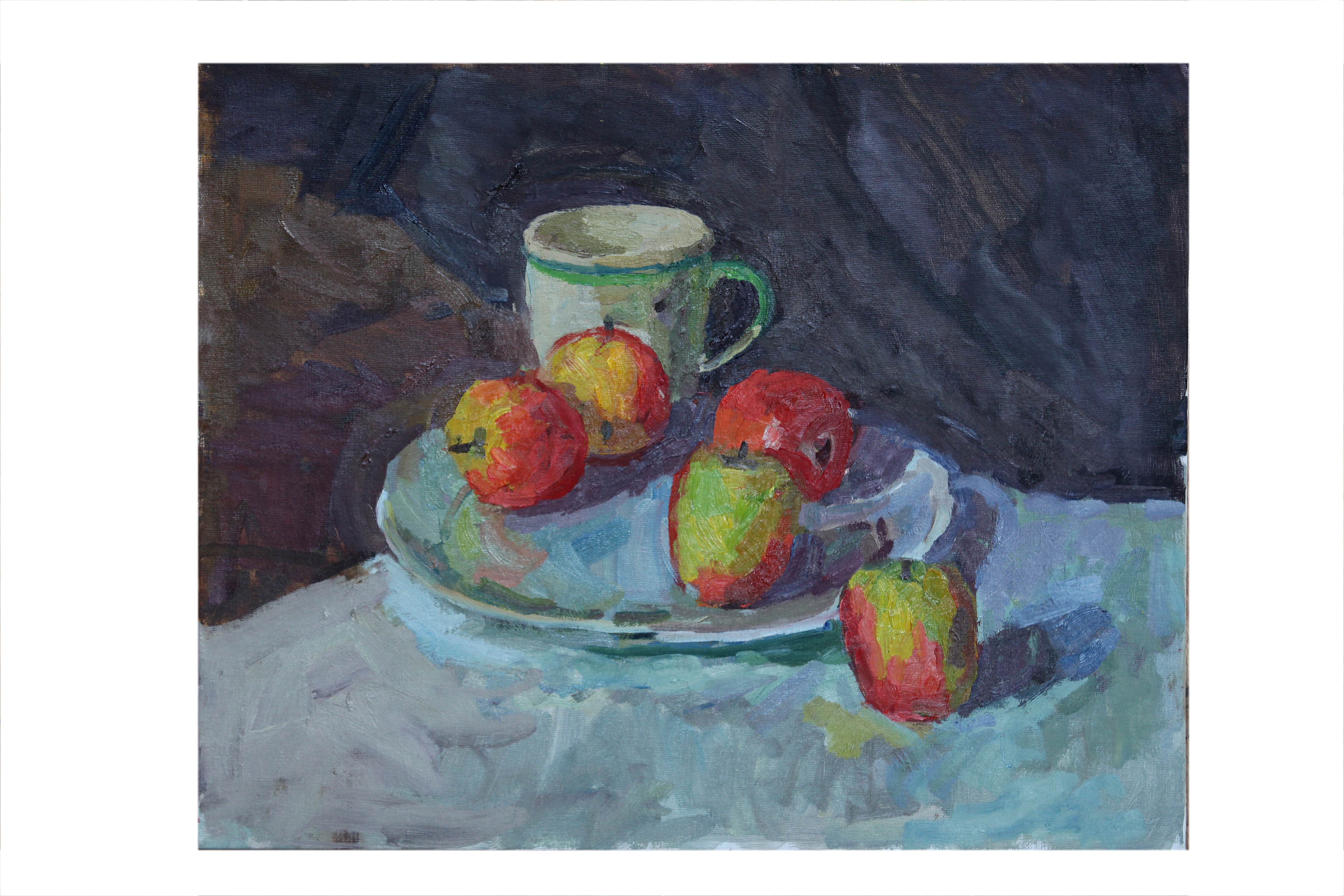 Apples on a plate