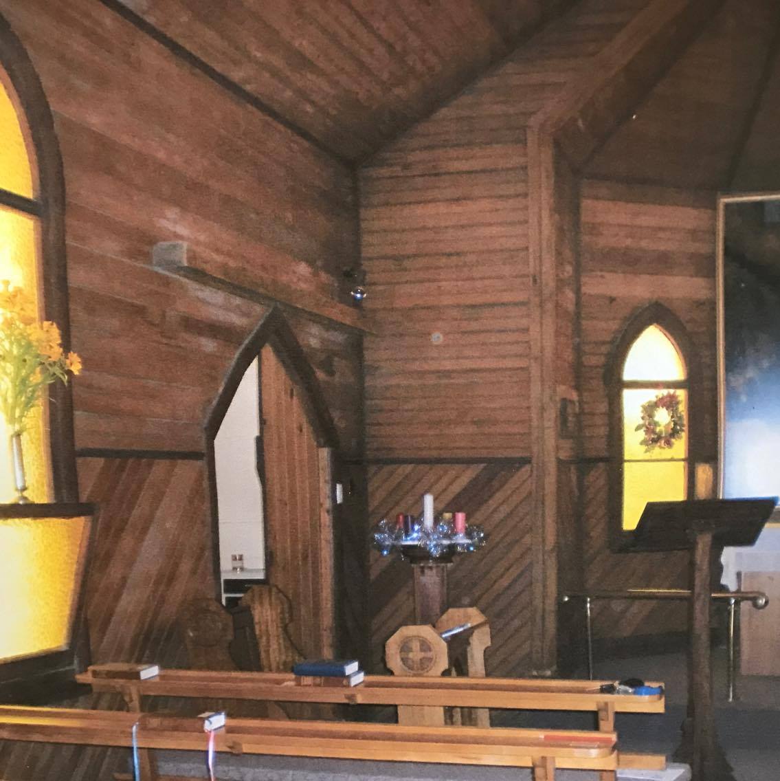 Inside the original Church