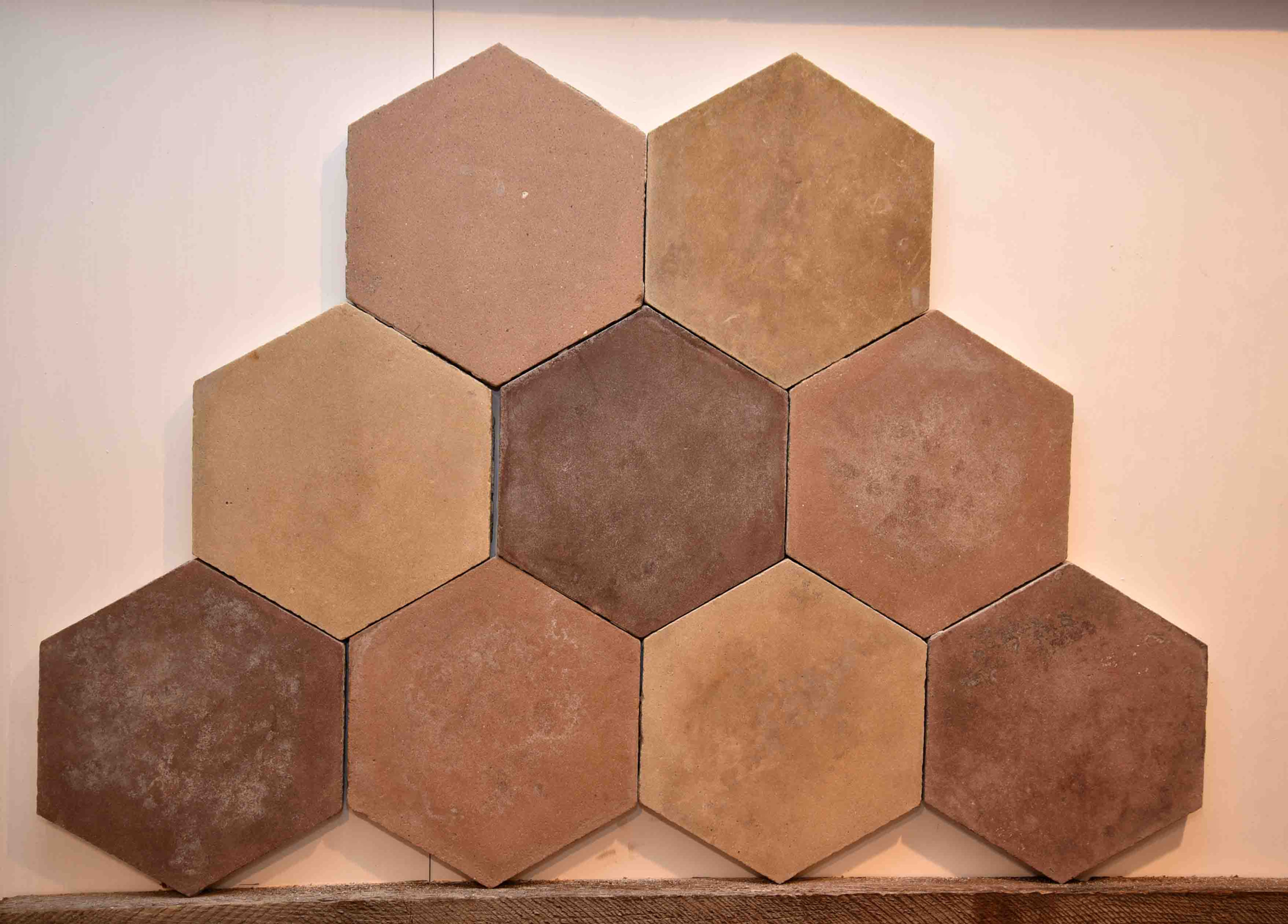 Hexagon solid color cement tiles MAR125