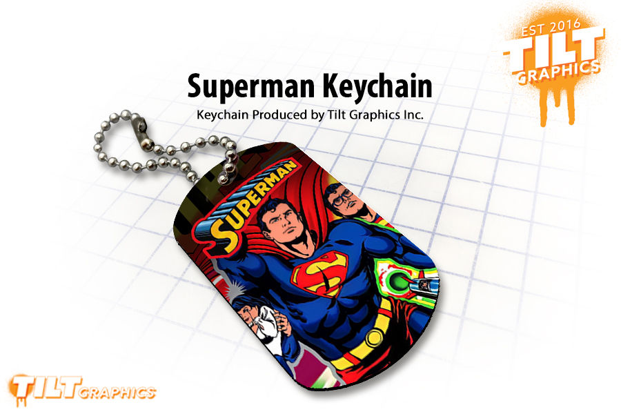 Superman: Dog Tag Keychain
