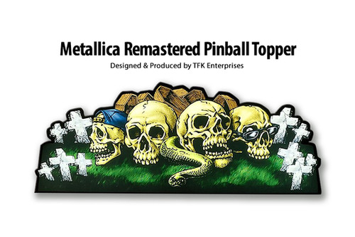 Metallica Remastered Pinball Topper | tilt-graphics-inc