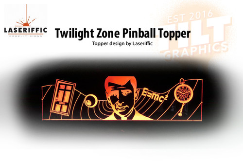 Twilight Zone Pinball Topper - Made in the USA | tilt-graphics-inc