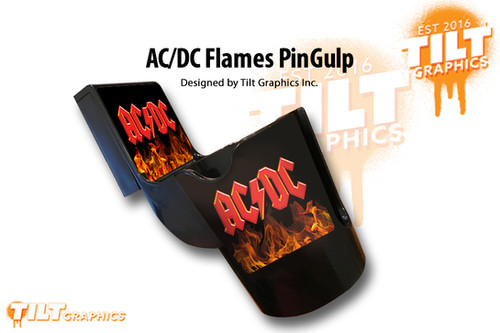 AC/DC: Flames PinGulp Beverage Caddy | tilt-graphics-inc