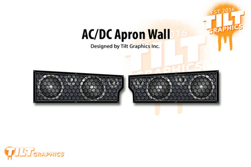 AC/DC Apron Wall Accent: Speakers | tilt-graphics-inc