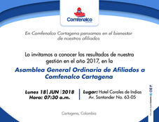 Asamblea General Ordinaria de Afiliados Comfenalco
