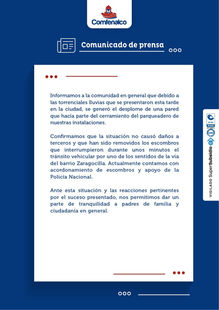 Comunicado de Prensa Comfenalco