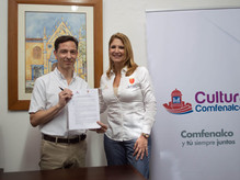 Comfenalco y UNIBAC firman nuevo convenio para fortalecer sus programas de cultura