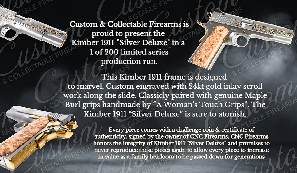 Thumbnail: Kimber 1911 Silver Deluxe 38 Super & 45 ACP
