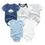 Thumbnail: Unisex solid colour newborn baby cotton bodysuits