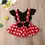 Thumbnail: Baby girl ruffles sleeveless Minnie mouse outfit