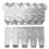 Thumbnail: 6/9/10pcs cotton newborn baby girl clothes bodysuits