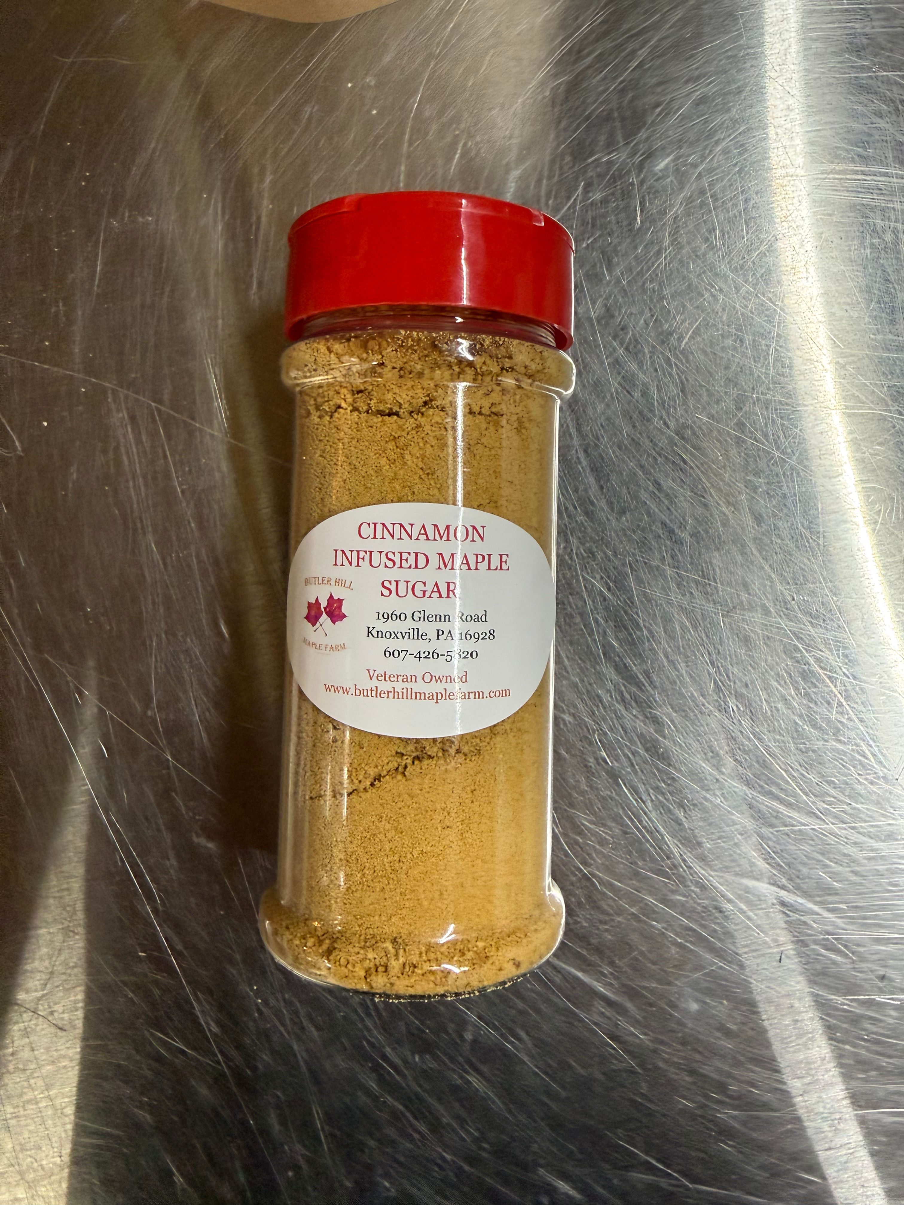 Large Cinnamon Infused Maple Sugar Shaker Bottle