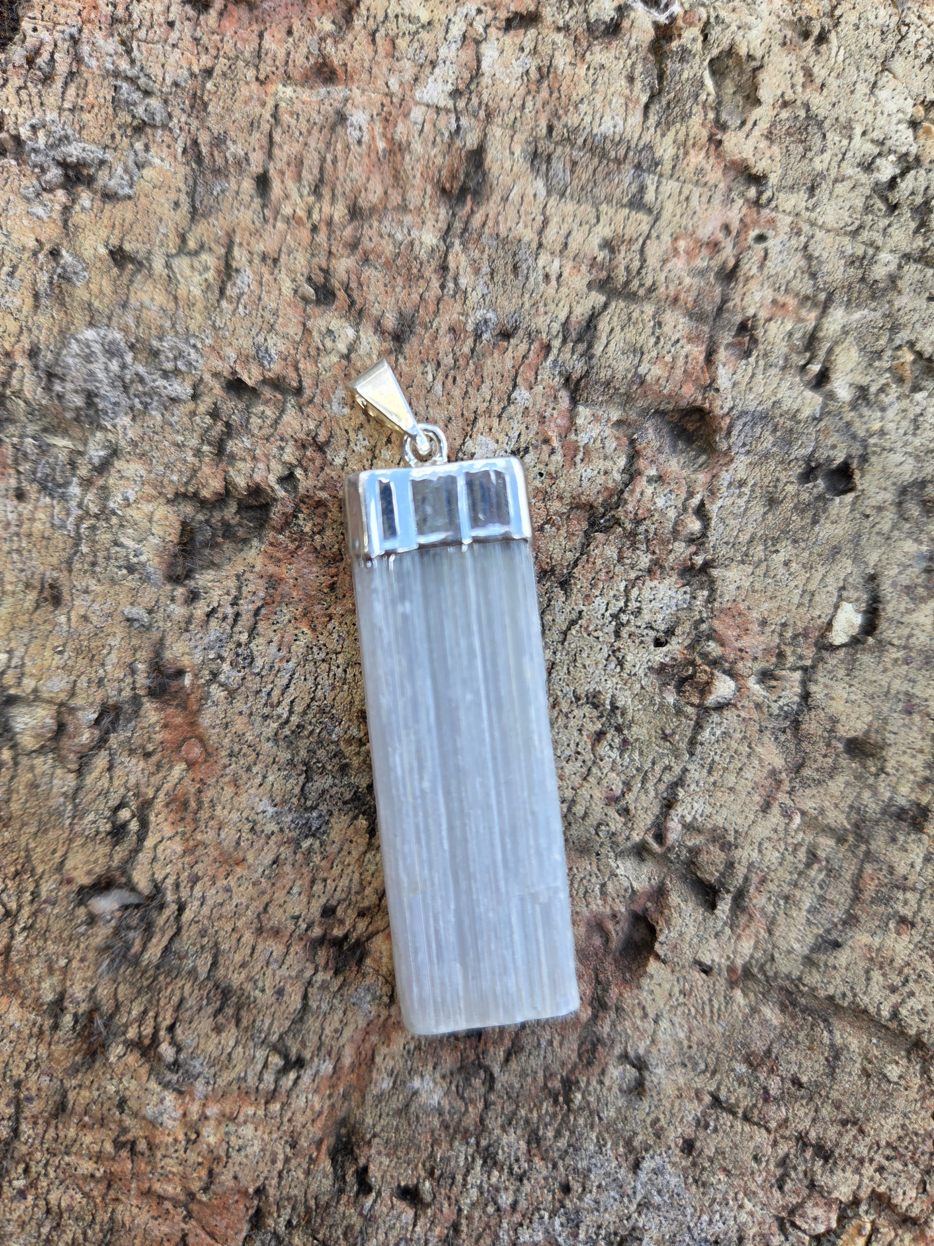 Selenit-Anhänger 4 - 5 cm