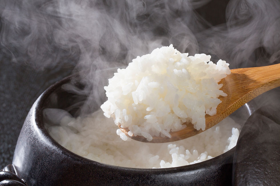 ゆげがあ�がる炊きたて御飯