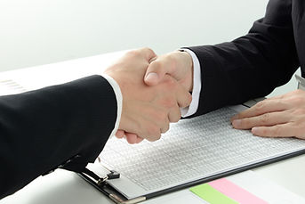 クライアントとの握手