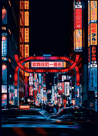 歌舞伎町の街並み