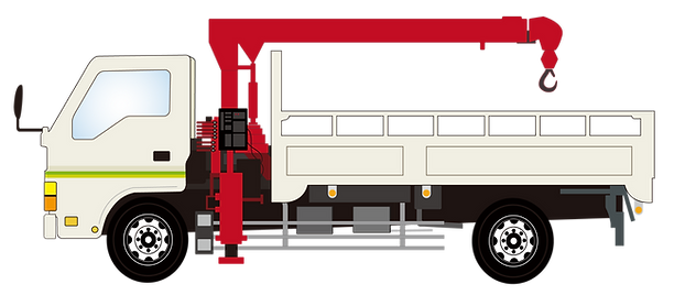 ユニック車のイラスト
