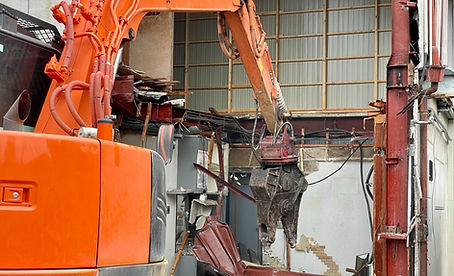 鉄骨家屋の解体工事