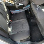 Glass from shattered window; Photo credit: Free use