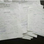 Summonses thrown on table; Photo credit: Elyashuv Har-Shalom