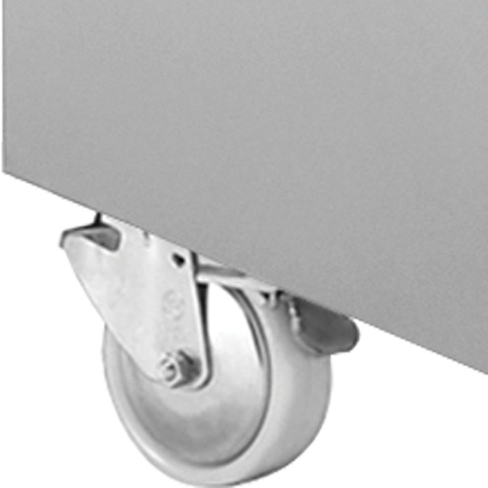 Miniatură: Roată Congelator inox cu 1 ușă 700 L cu roți