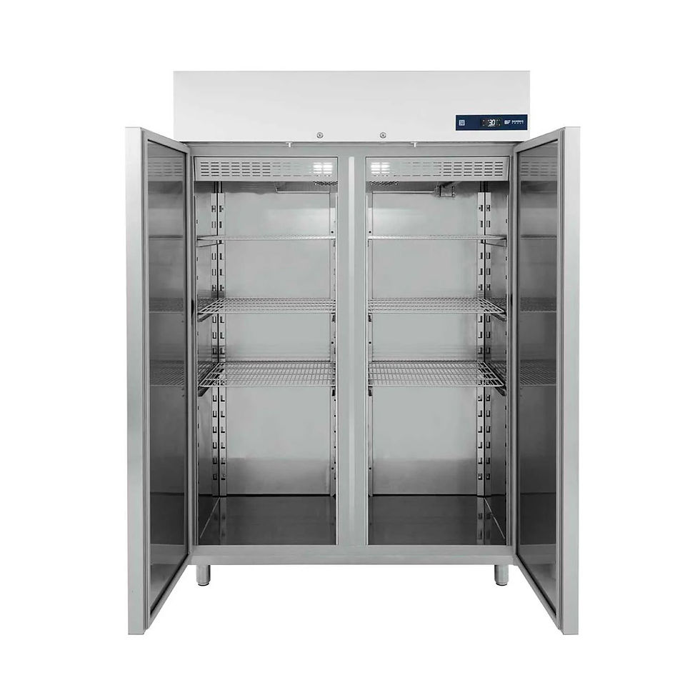 Miniatură: Interior Congelator inox cu 2 uși 1232L