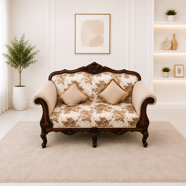 Thumbnail: CLASSIC CARVED WOODEN SOFA SET