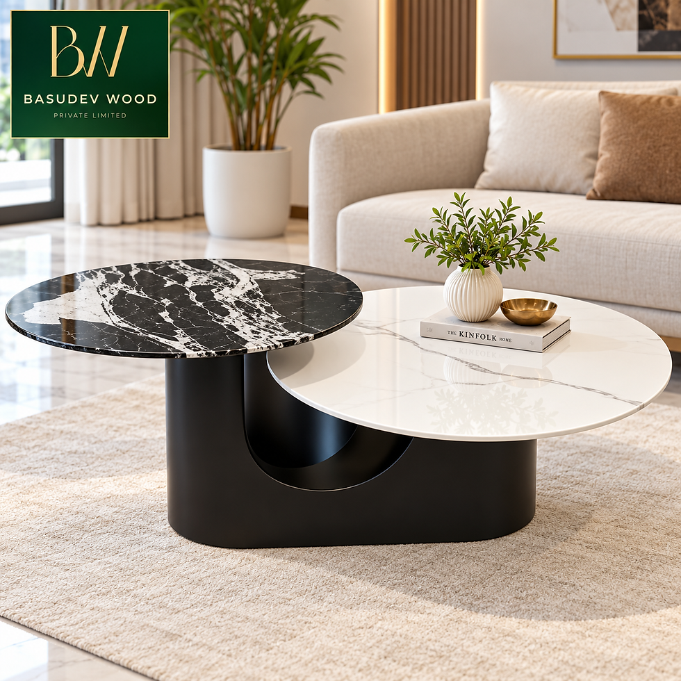 Thumbnail: A9 DUET LUXE Marble Top Center Table