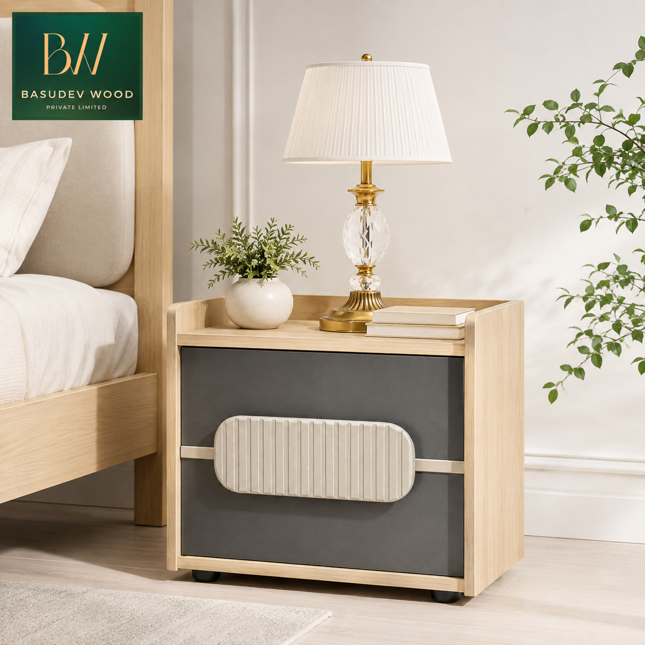 MONARCH BEDSIDE TABLE