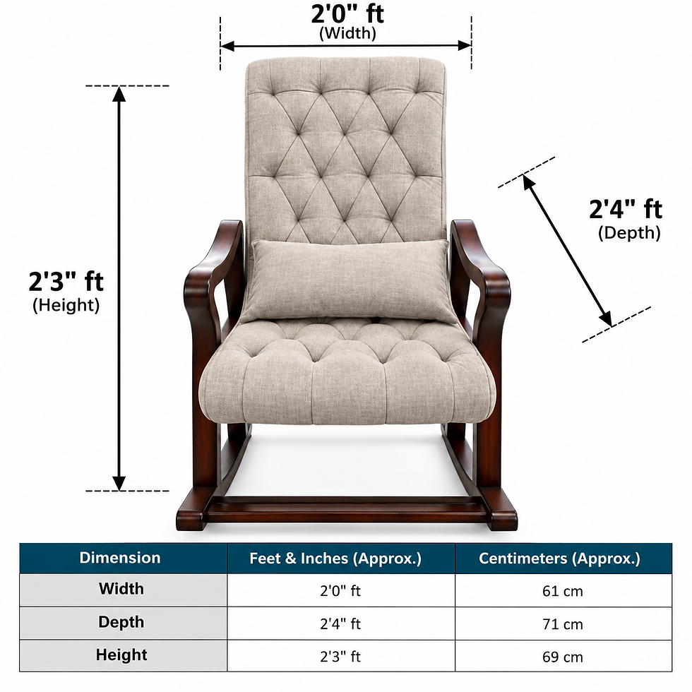 Thumbnail: BELMONT ROCKING WOODEN CHAIR