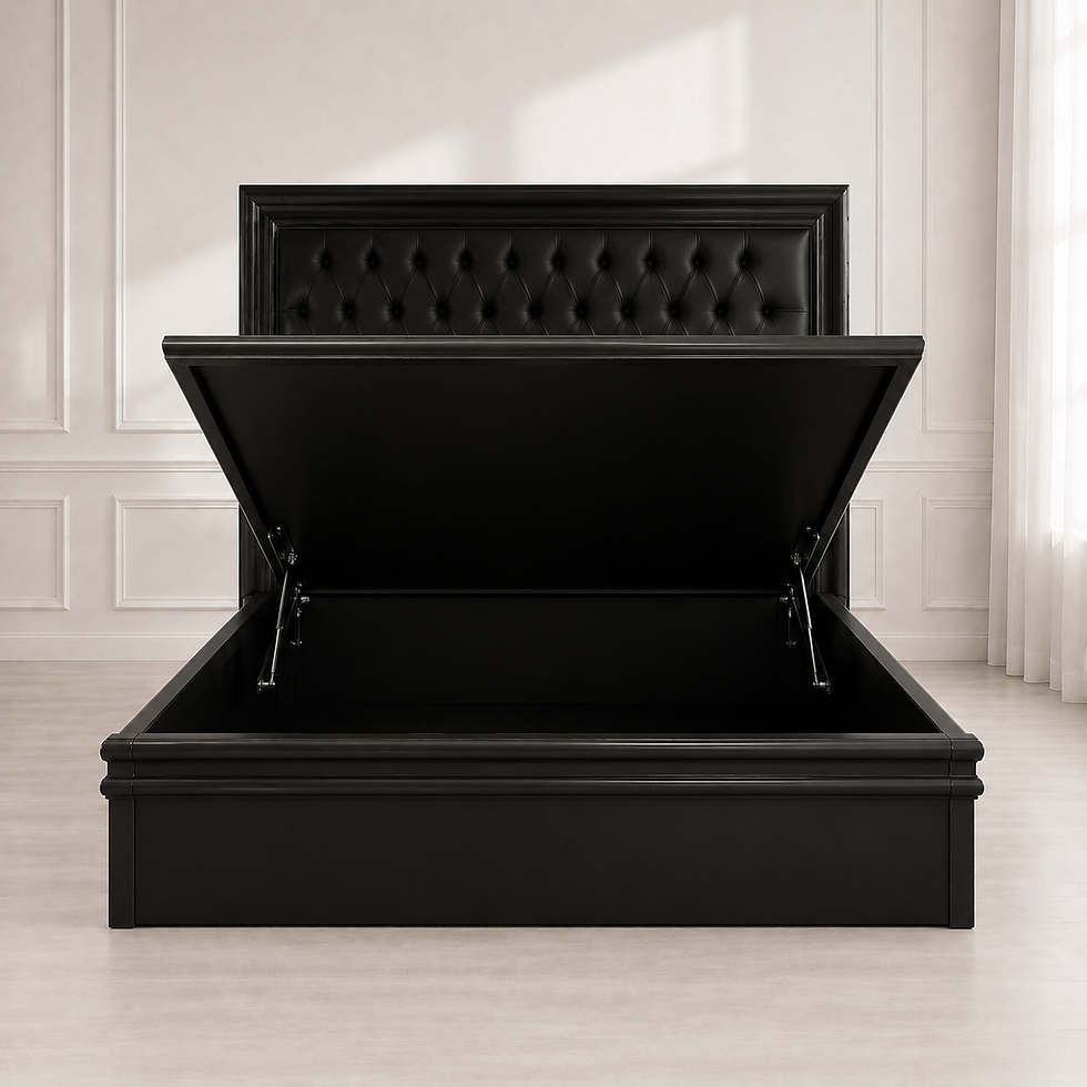 Thumbnail: IMPERIAL NOIR HYDRAULIC BED WITH STORAGE