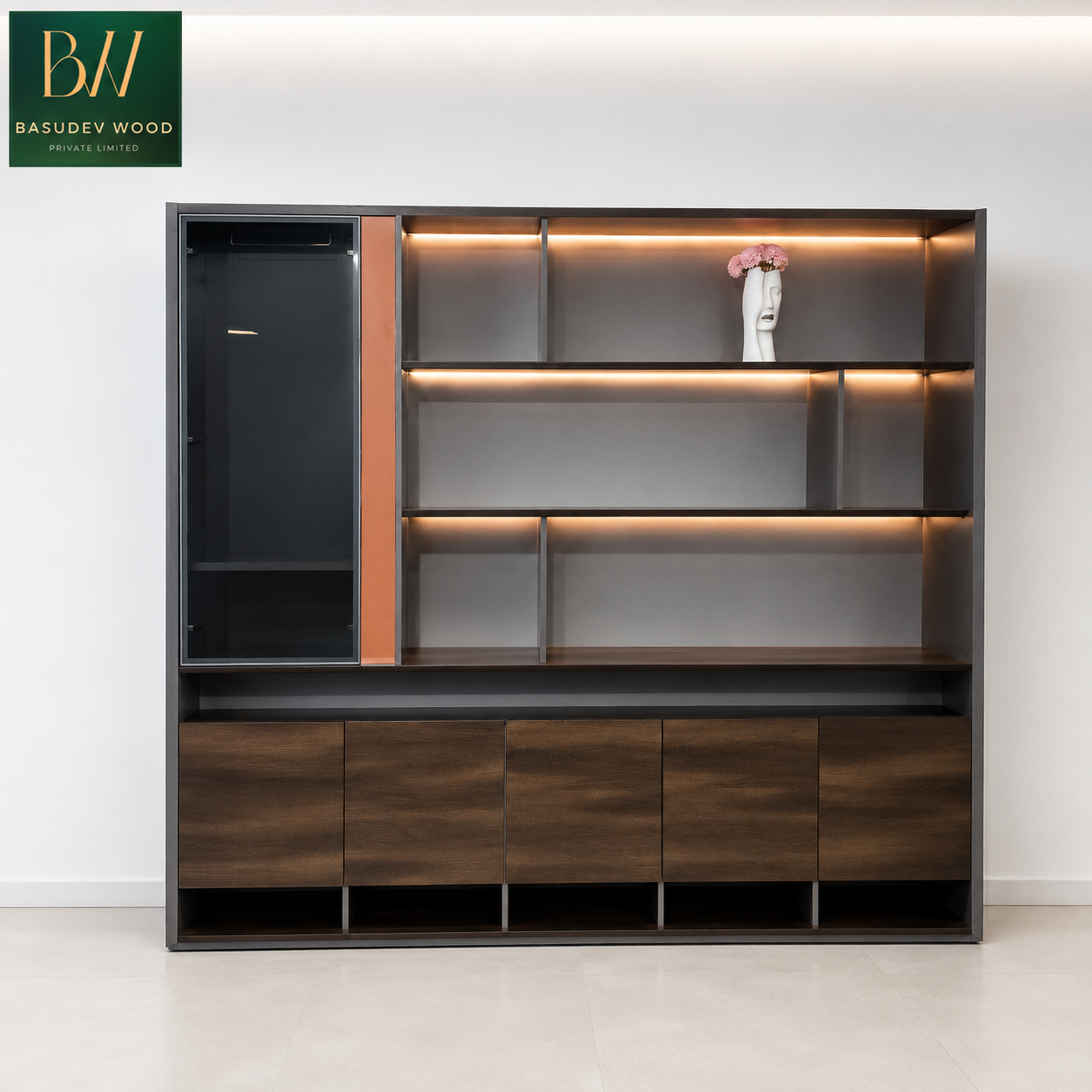 VARENO Executive Display & Storage Cabinet