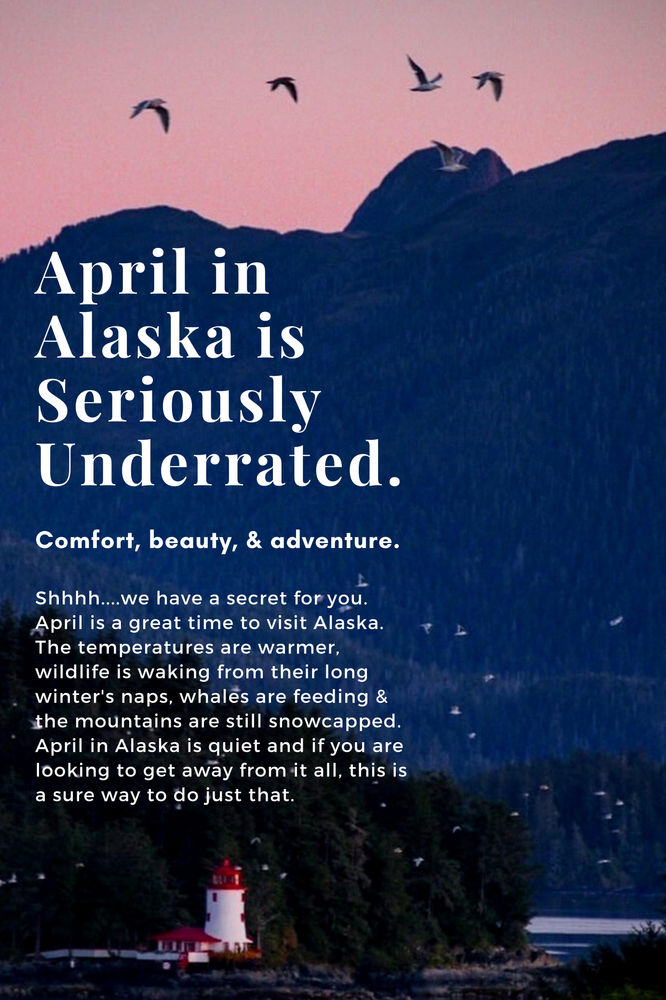 Alaska In April at Sitka Lighthouse