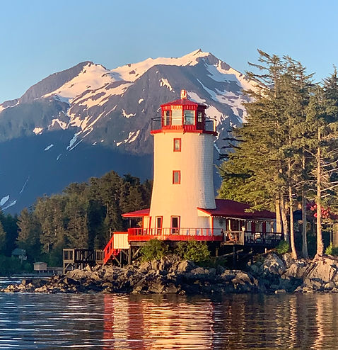 View of Sitka Lighthouse - Luxury Lighthouse Rental with Incredible Views in ...