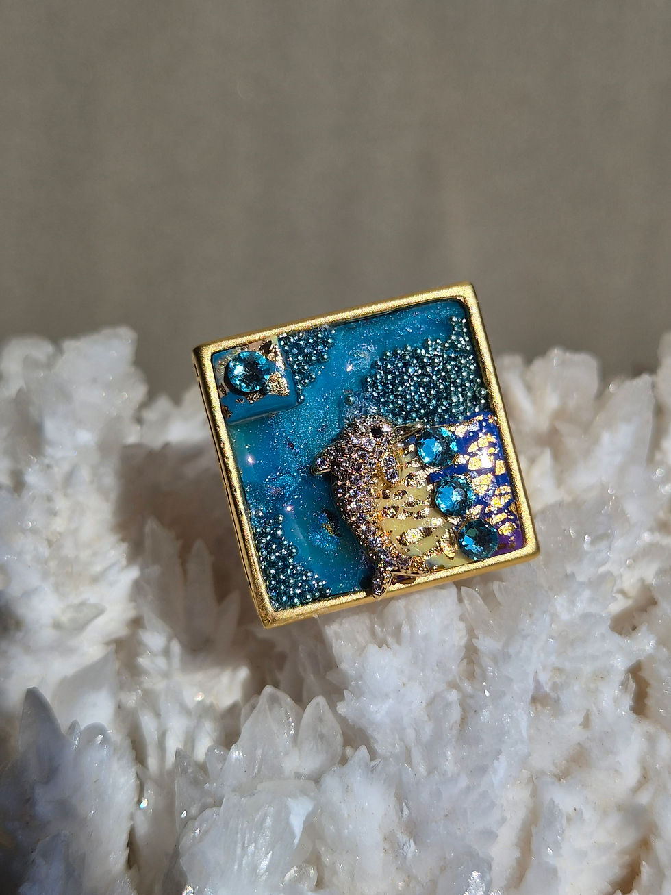 Miniaturbild: Dolphin Ring blue sea ocean Juliette Kaiser
