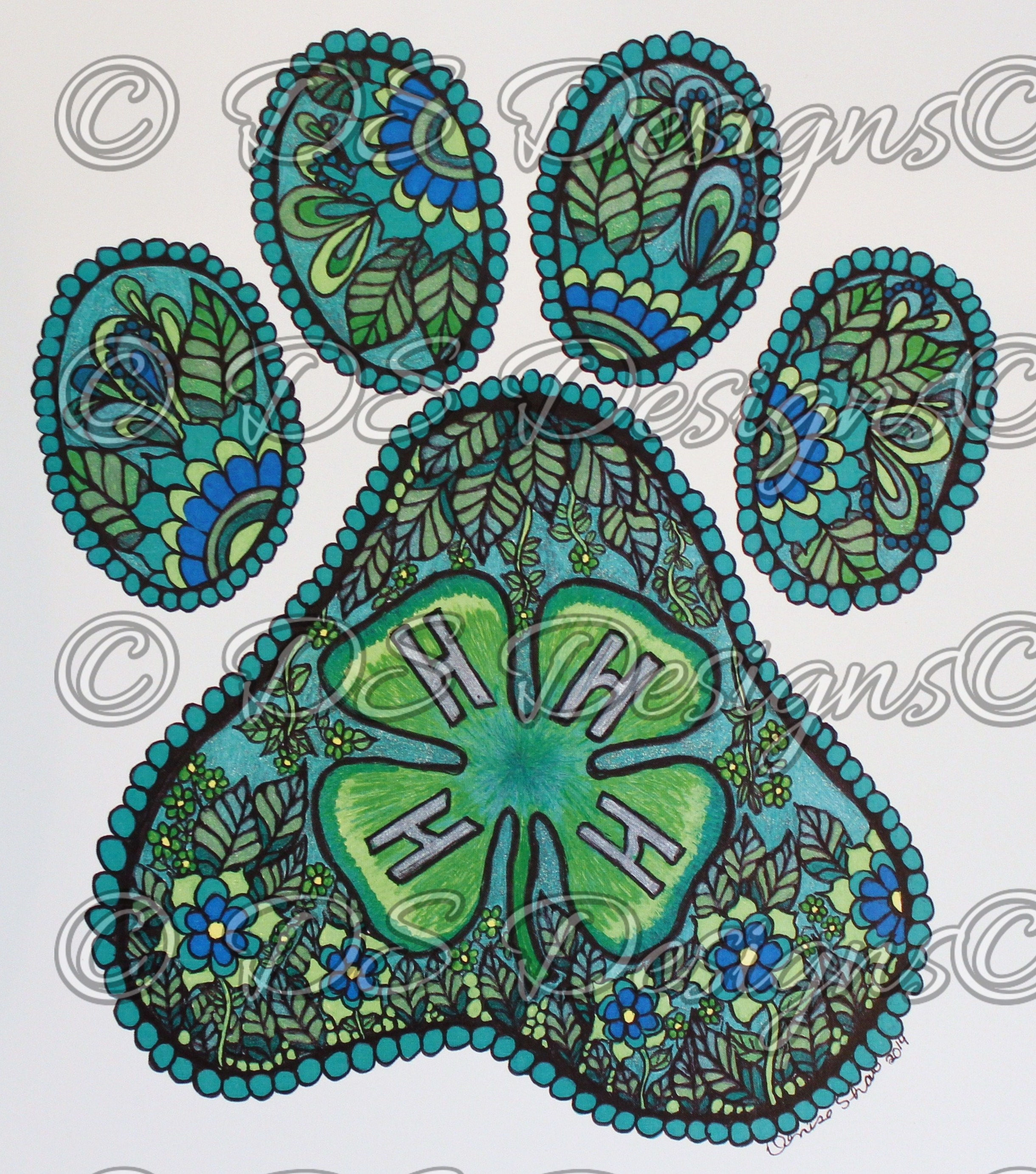 4H Paw Print