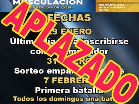 Aplazamos el torneo