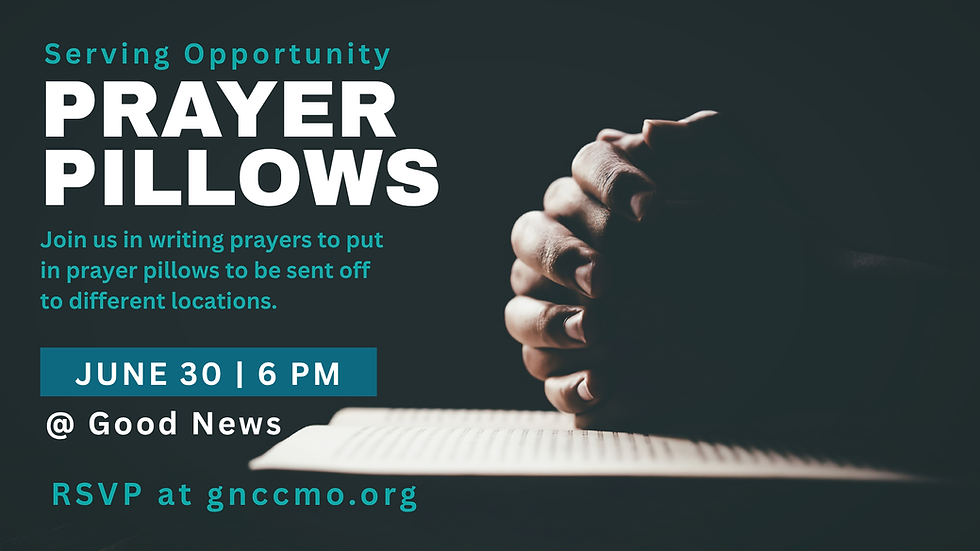 Serving Project: Prayer Pillows