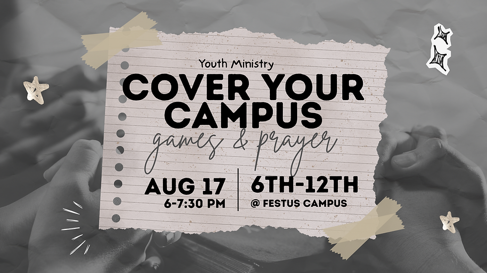 Youth Ministry: Cover Your Campus