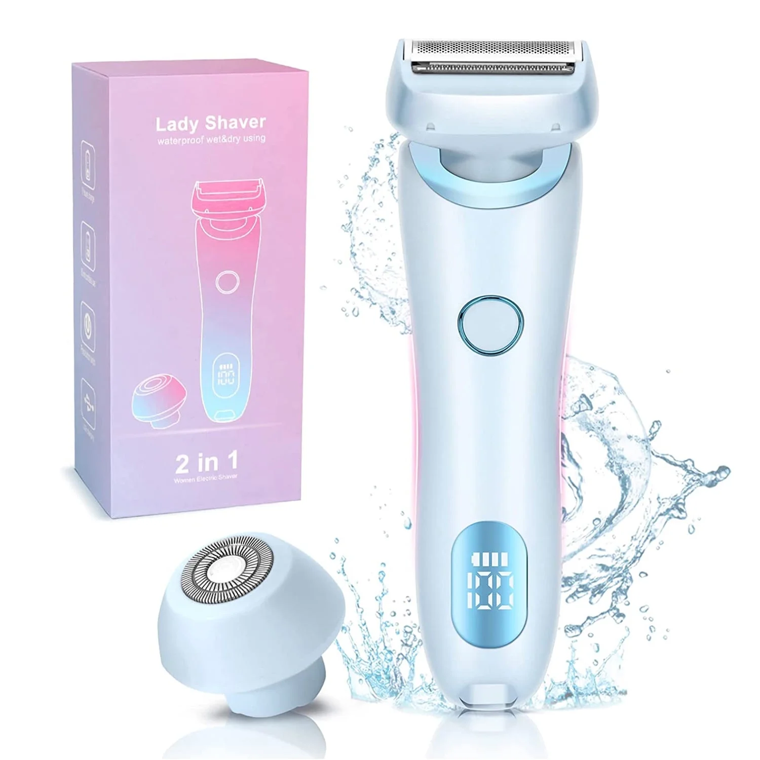 Electric Shaver for Women Rechargeable,  Electric Razors for Women Wet and Dry G