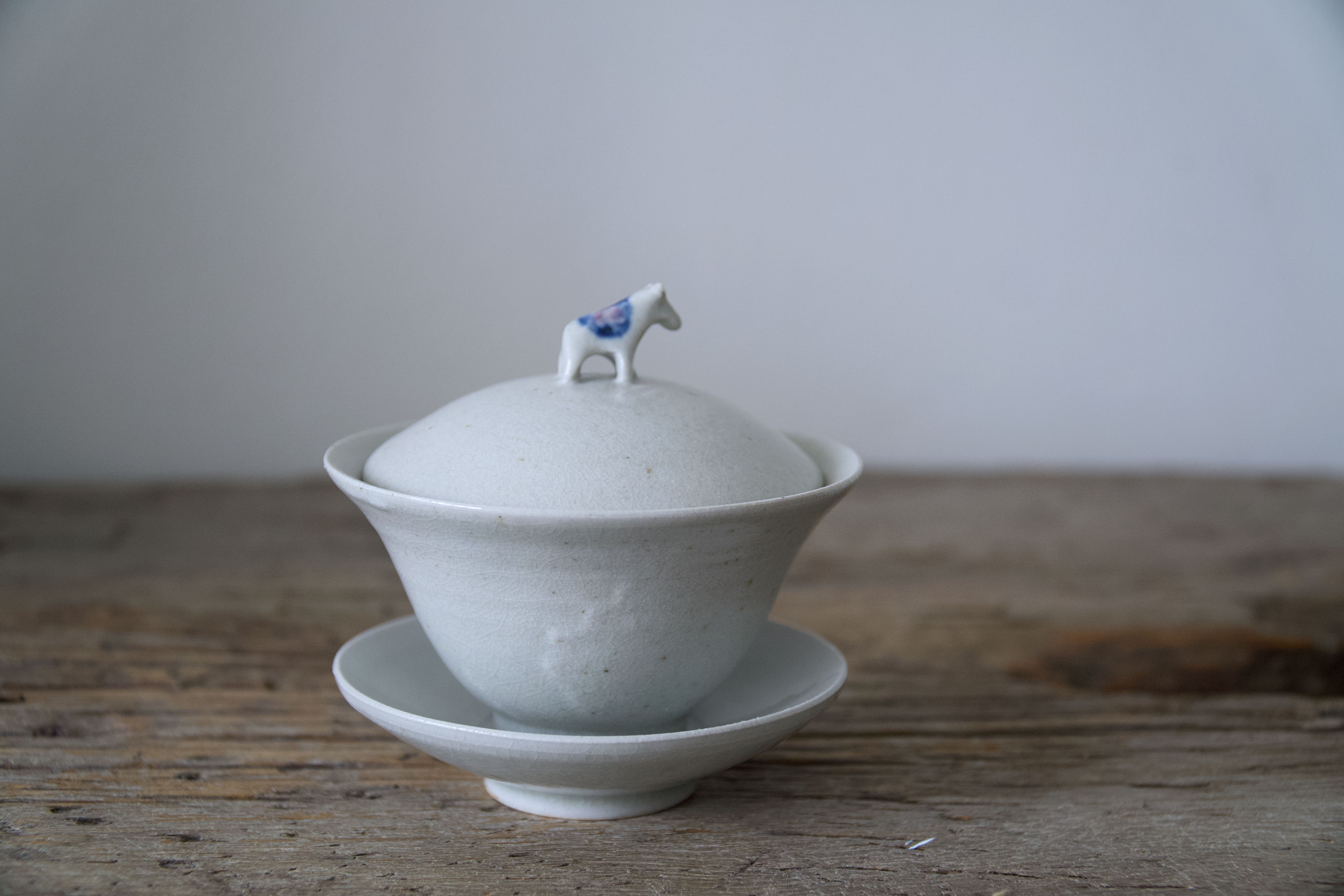 Porcelain Pony Gaiwan #1 by Yukiko Saito