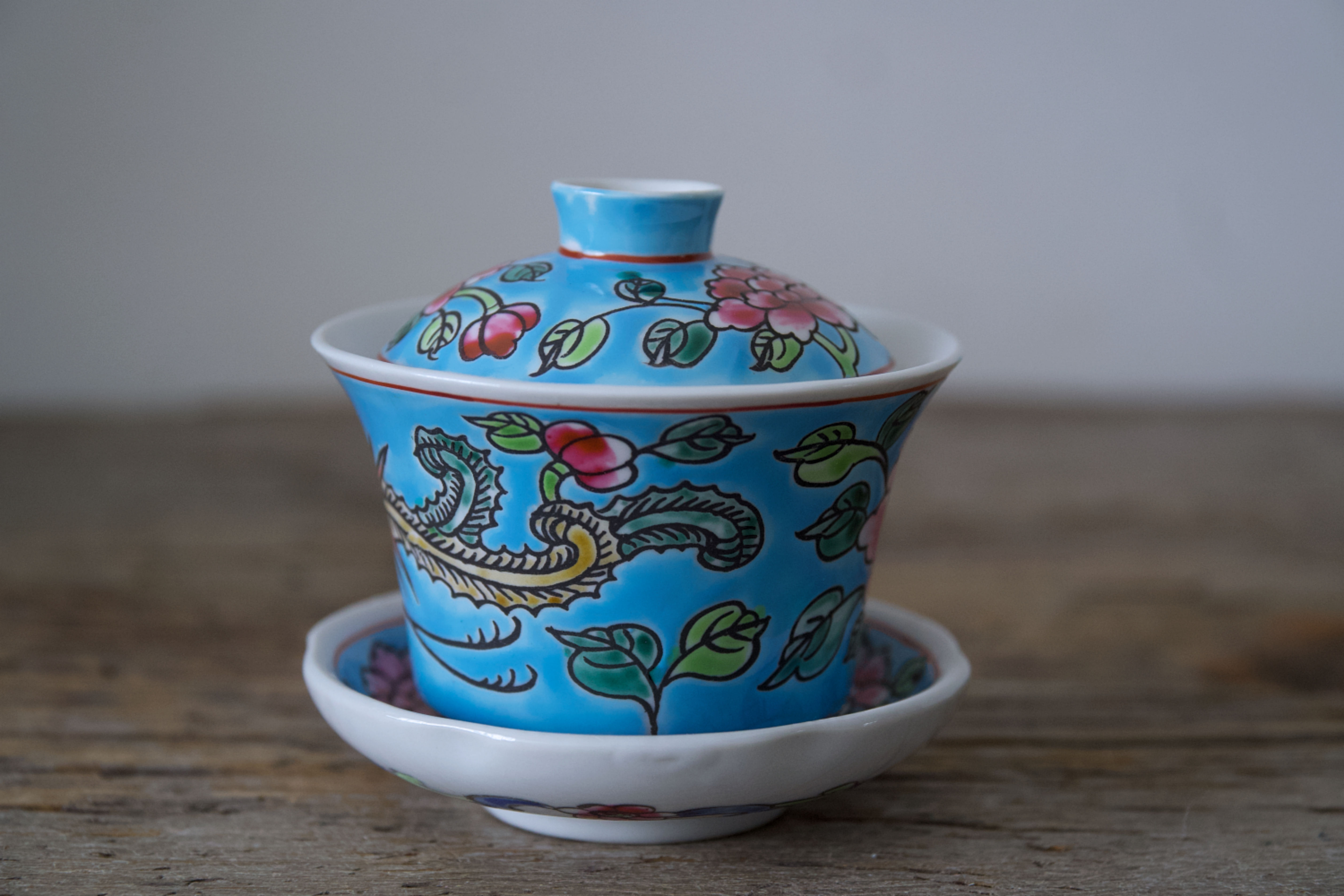 Azure Peranakan Gaiwan #2
