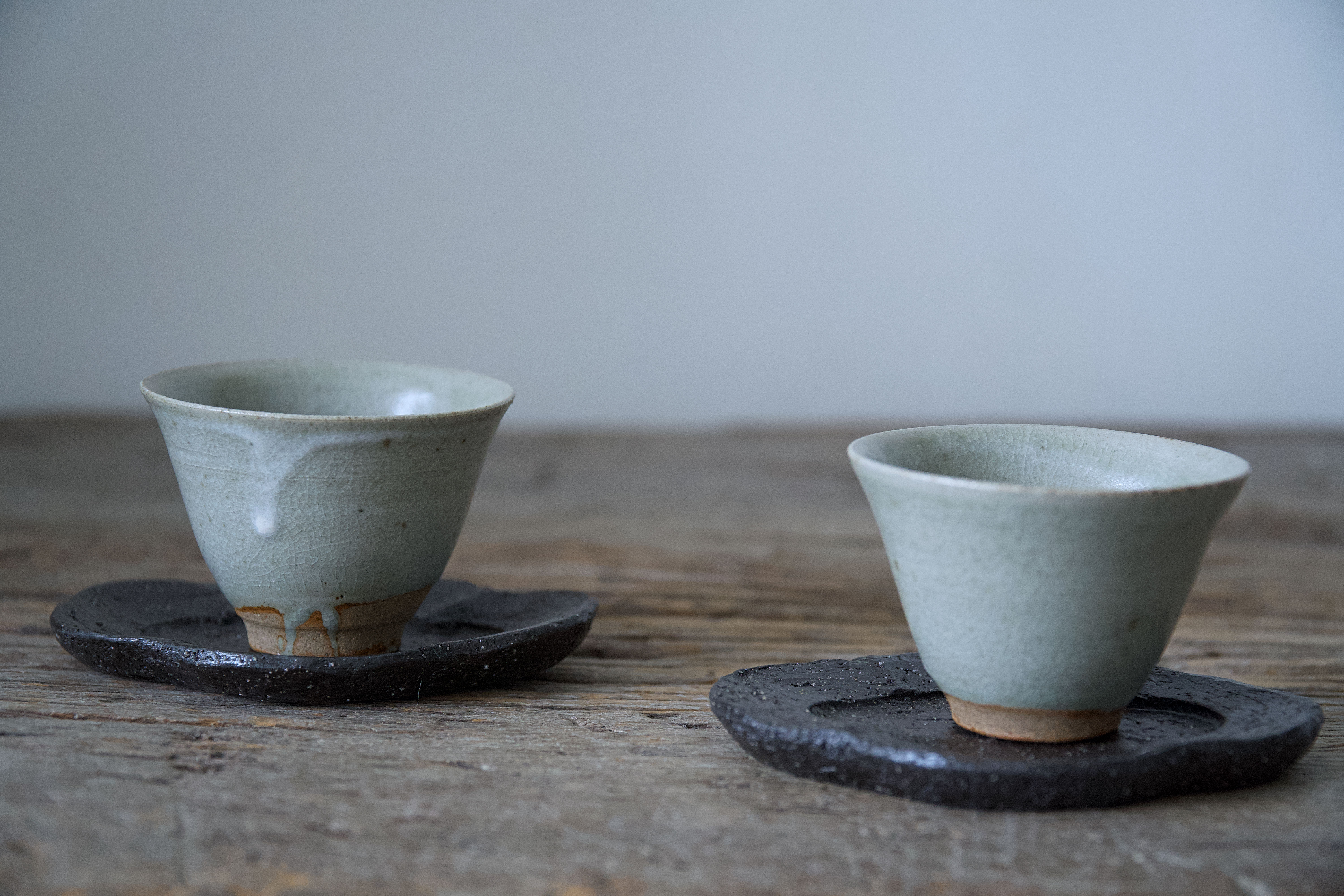 One Piece Dark Cloud Ceramic Saucer by Yukiko Saito