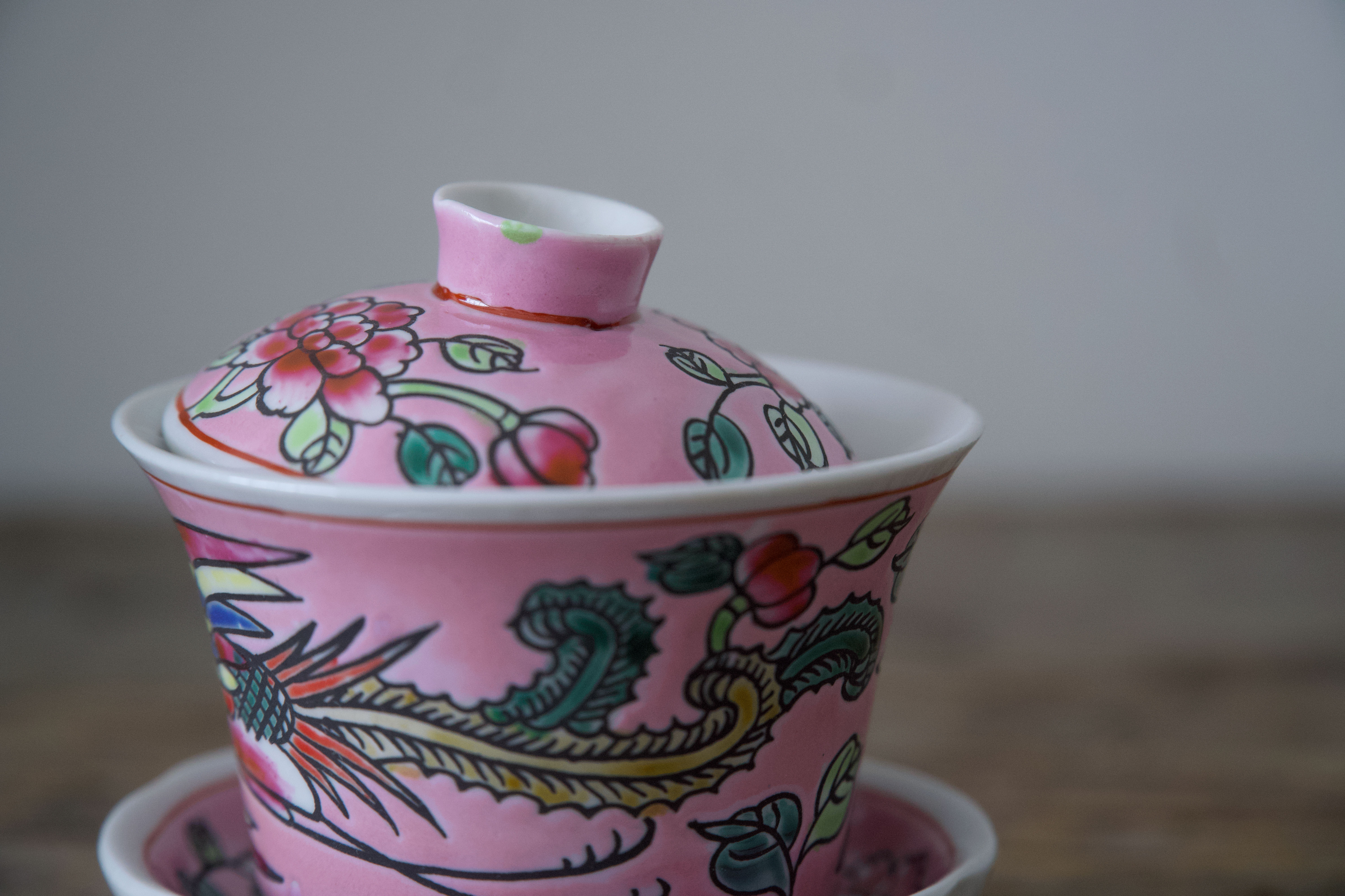 Pink Peranakan Gaiwan #1