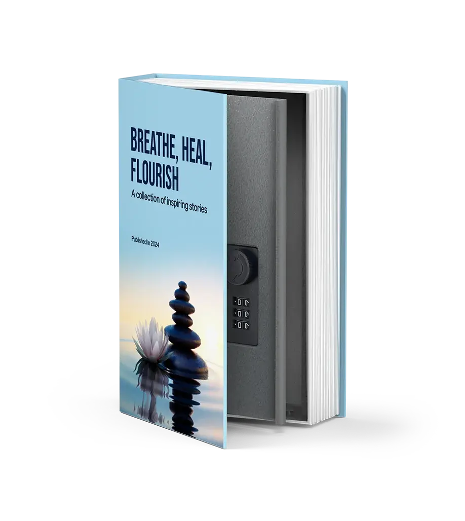 Thumbnail: 'Breathe, Heal, Flourish' book inside Godrej Matrix 2414 V7.