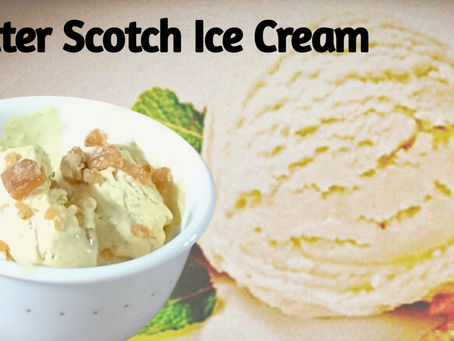 Eggless Butter Scotch Ice cream