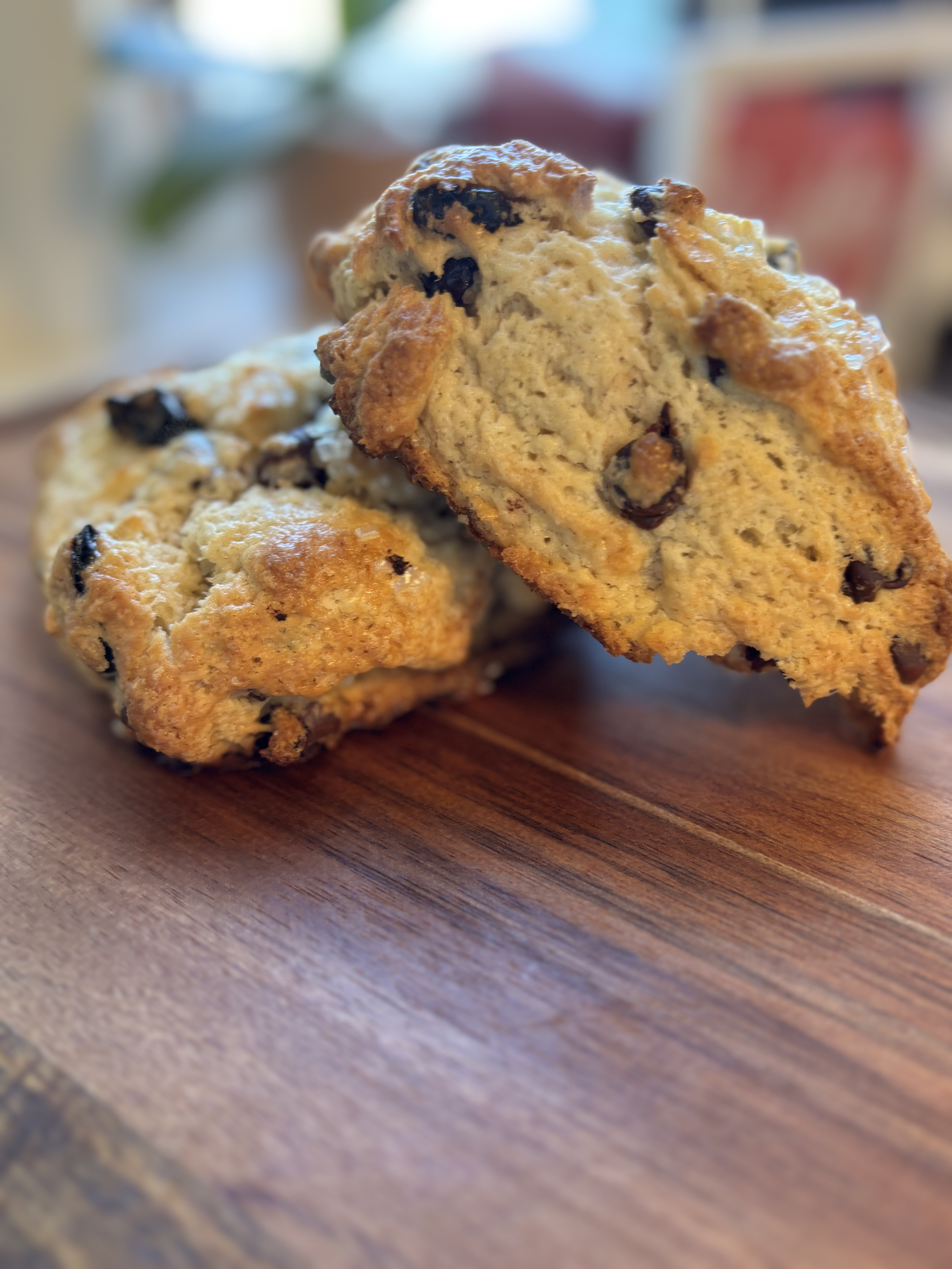 Cherry Chocolate Chip Sourdough Scones