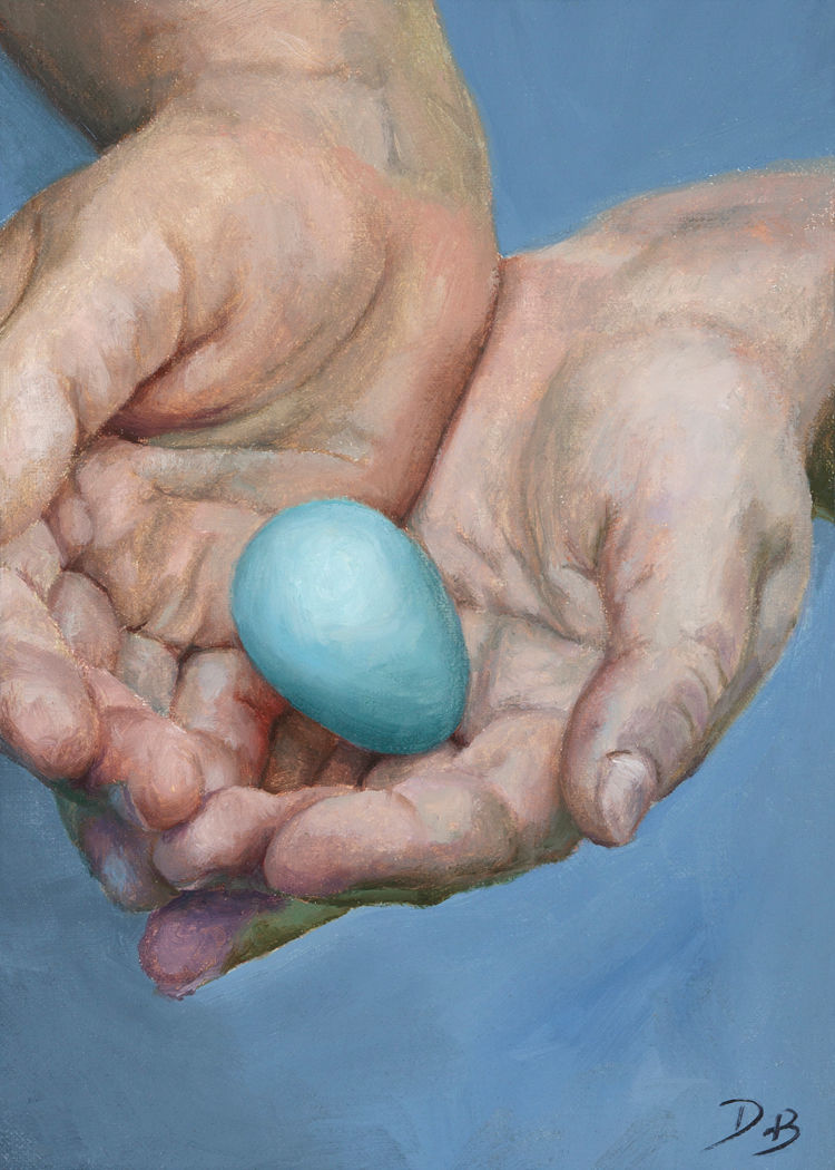 Treasure Mort, oil, 5x7