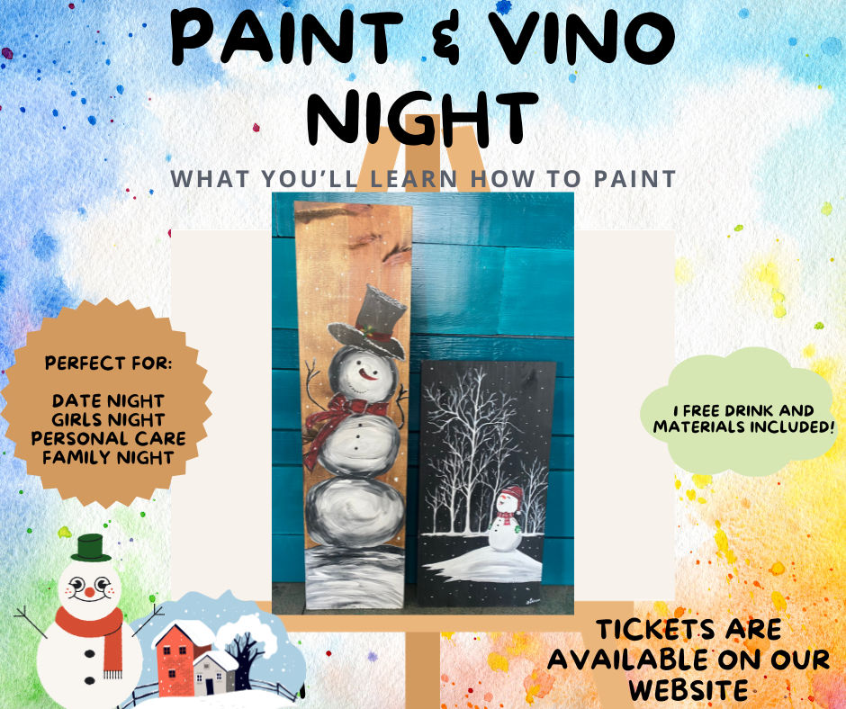 Snowmen Paint & Vino Night